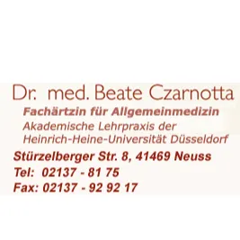 Firmenlogo von Facharzt für Allgemeinmedizin Frau Dr. med. Beate Czarnotta